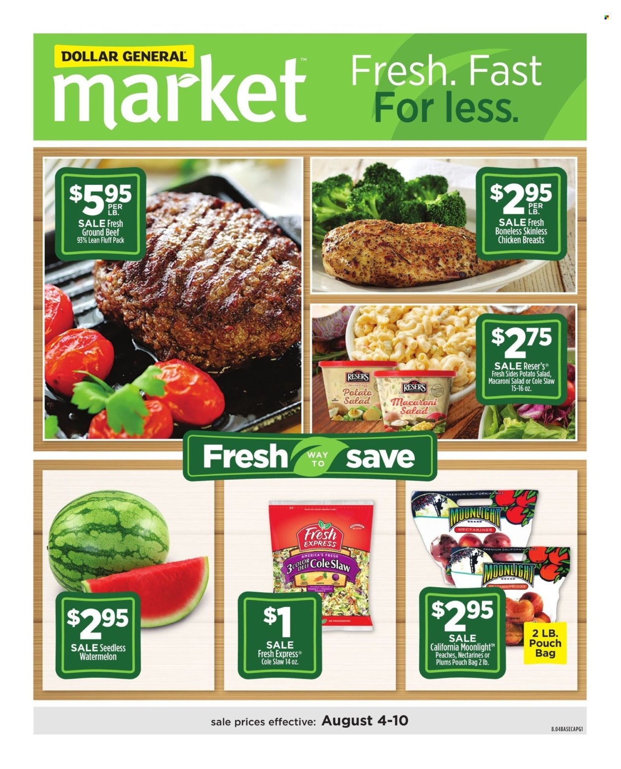 Dollar General ad - 08/04/2024 - 08/10/2024. Page 1