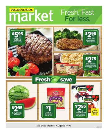 Dollar General Flyer - 08/04/2024 - 08/10/2024.