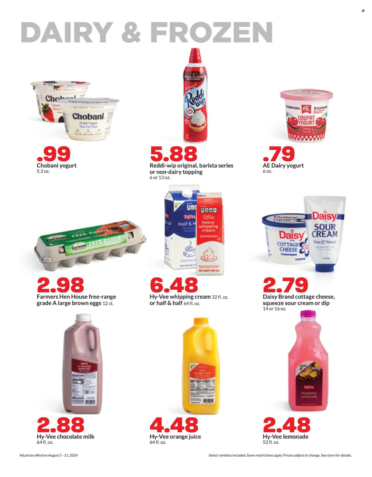 Hy-Vee ad - 08/05/2024 - 08/11/2024. Page 19