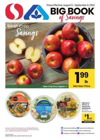 Albertsons Flyer - 08/05/2024 - 09/08/2024.