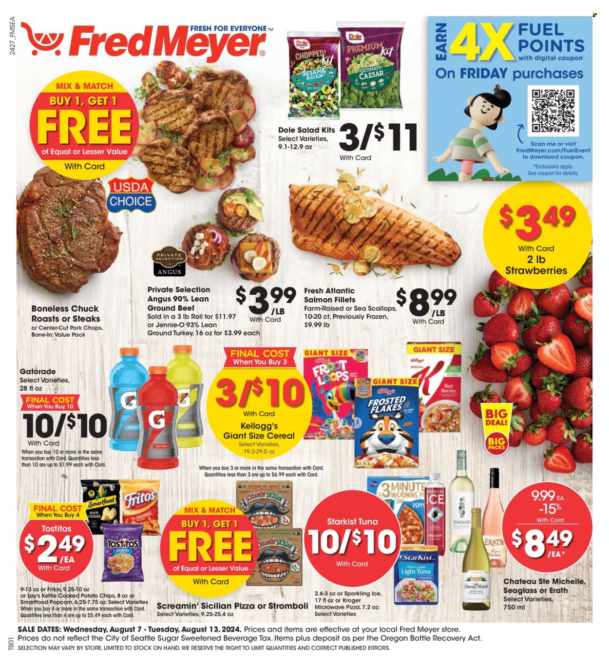Fred Meyer ad - 08/07/2024 - 08/13/2024. Page 1