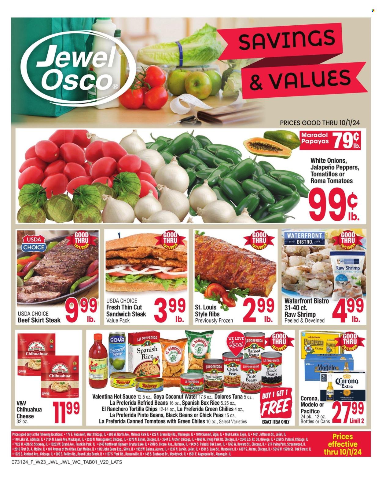 Jewel Osco ad - 07/31/2024 - 10/01/2024. Page 1