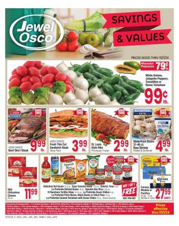Jewel Osco Flyer - 07/31/2024 - 10/01/2024.