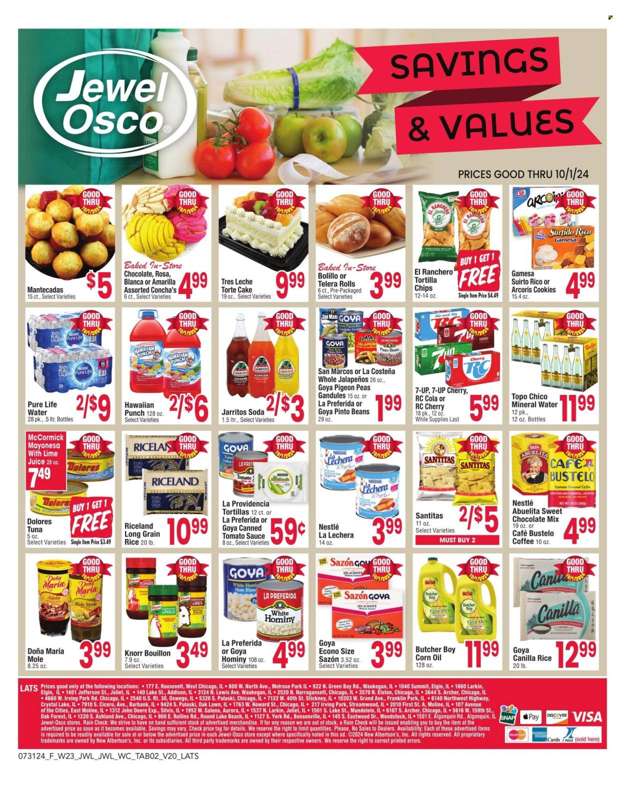 Jewel Osco ad - 07/31/2024 - 10/01/2024. Page 2