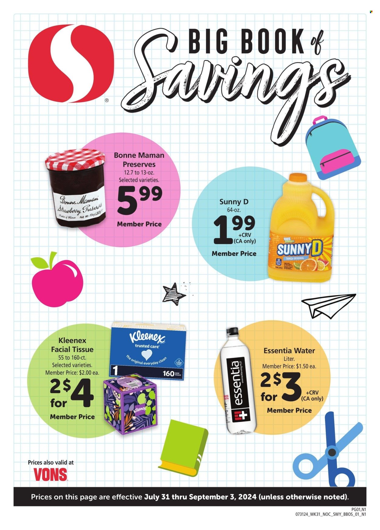 Vons ad - 07/31/2024 - 09/03/2024. Page 1