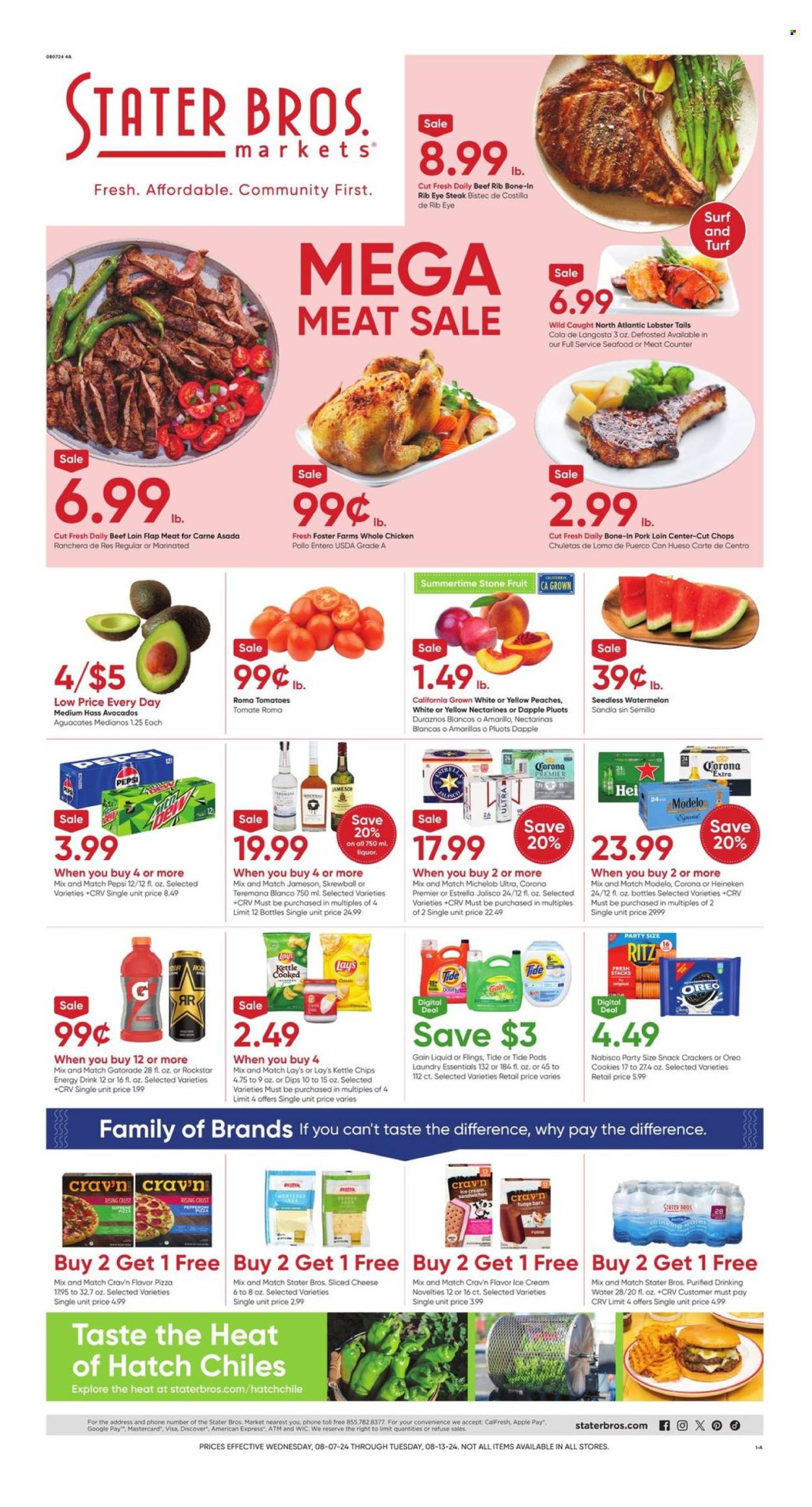 Stater Bros. ad - 08/07/2024 - 08/13/2024. Page 1