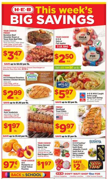 H-E-B Flyer - 08/07/2024 - 08/13/2024.