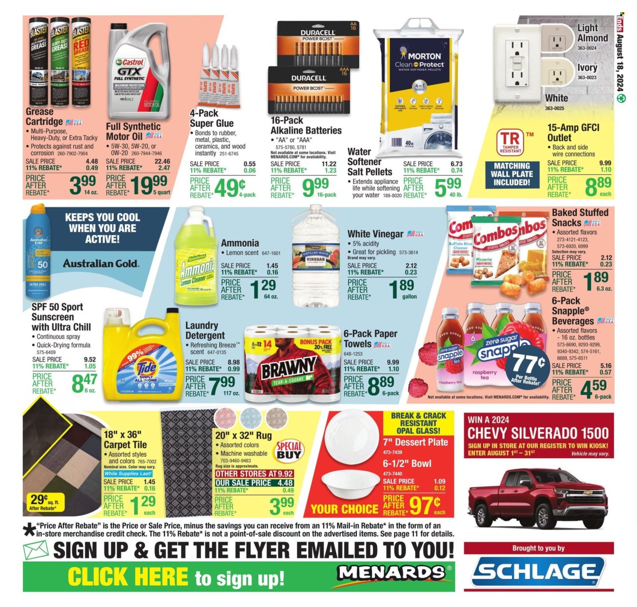 Menards ad - 08/08/2024 - 08/18/2024. Page 20