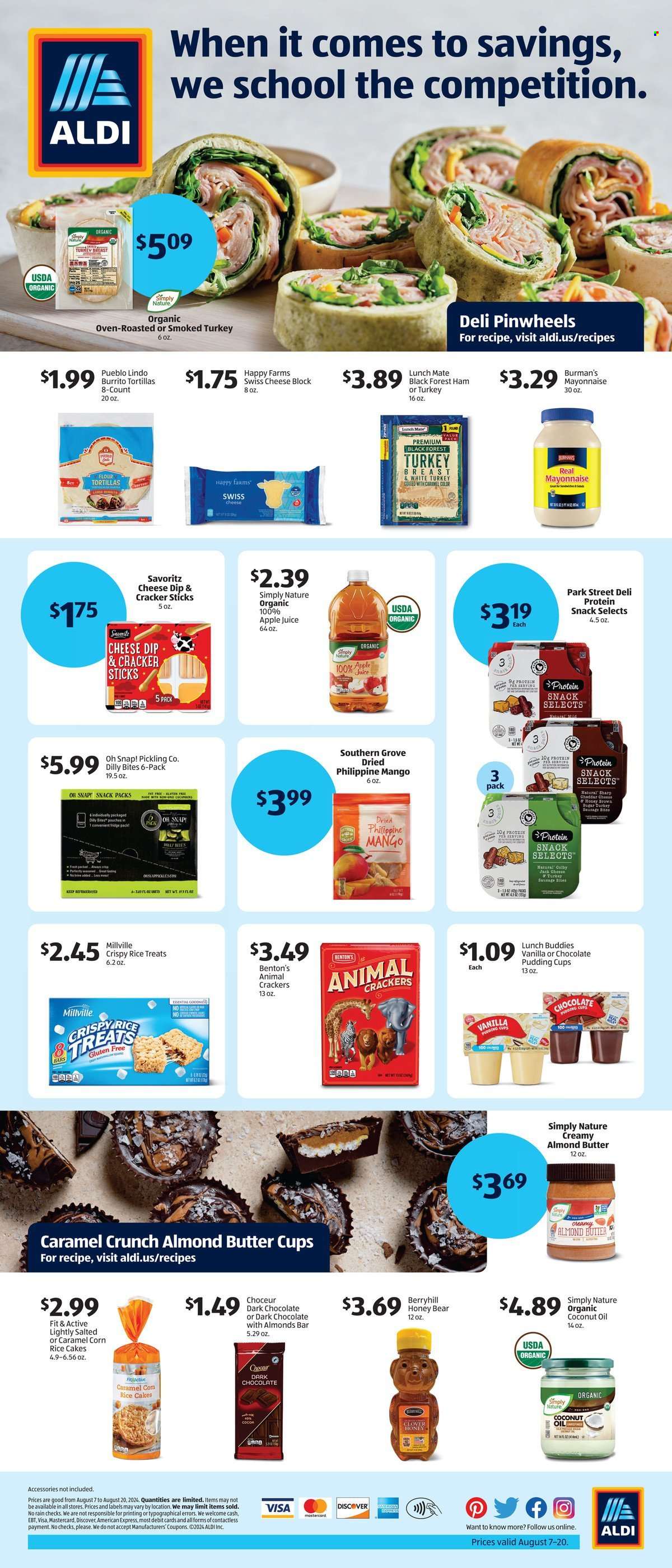 ALDI ad - 08/07/2024 - 08/20/2024. Page 1