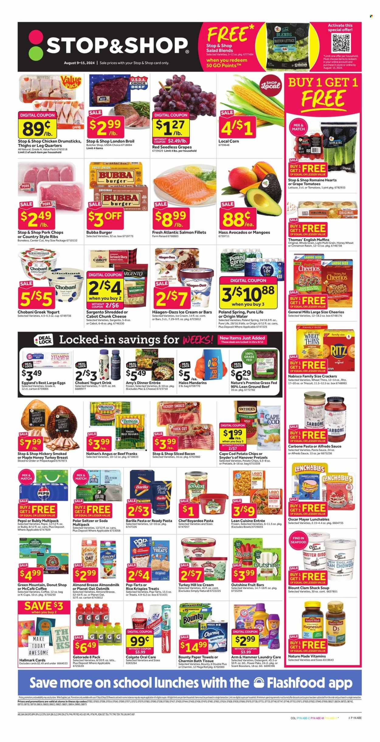 Stop & Shop ad - 08/09/2024 - 08/15/2024. Page 1