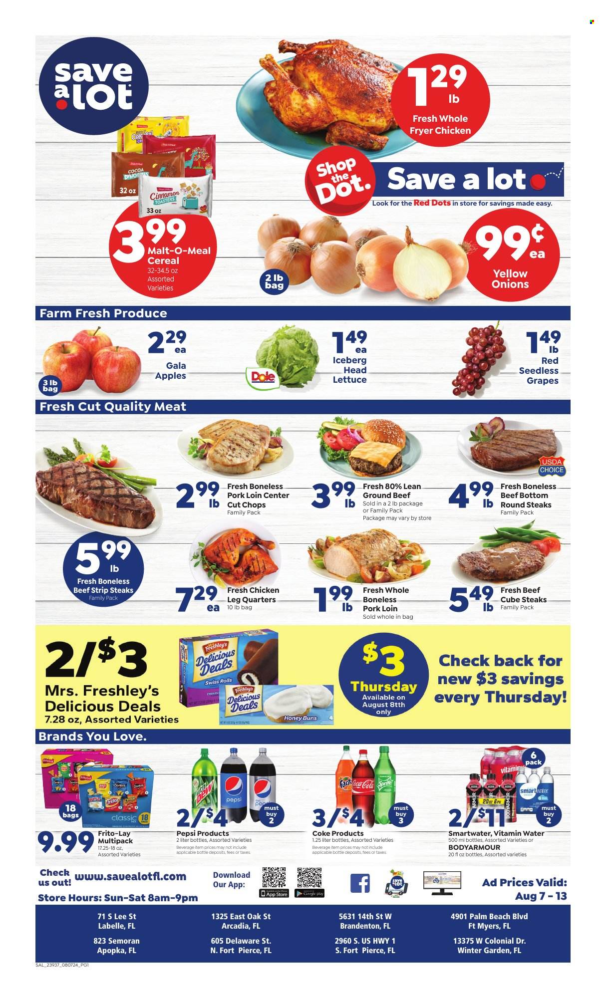 Save a Lot ad - 08/07/2024 - 08/13/2024. Page 1
