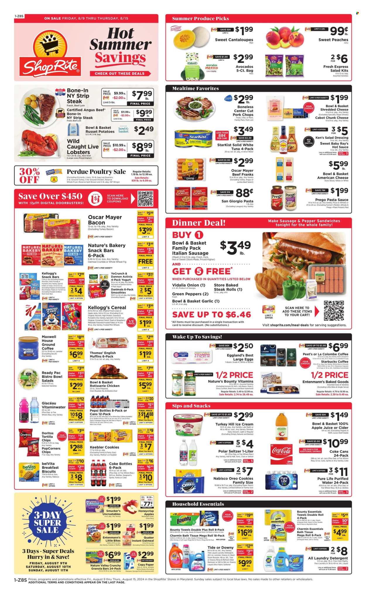 ShopRite ad - 08/09/2024 - 08/15/2024. Page 1