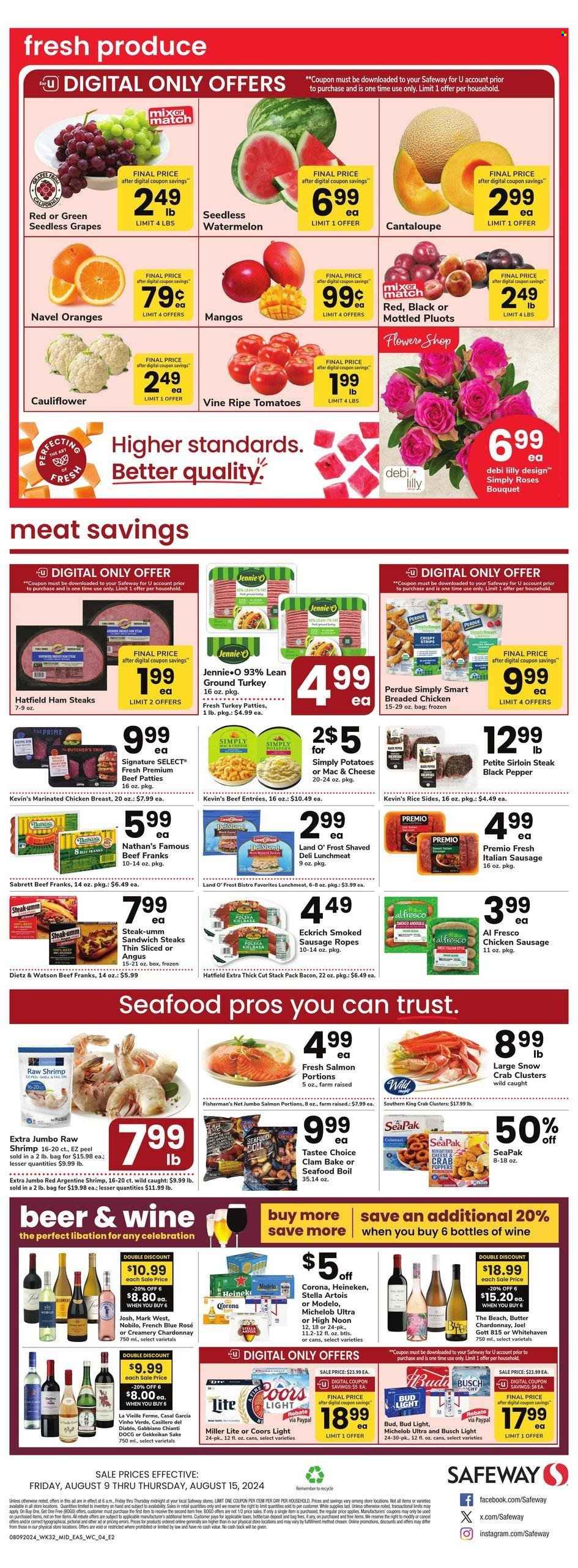 Safeway ad - 08/09/2024 - 08/15/2024. Page 3