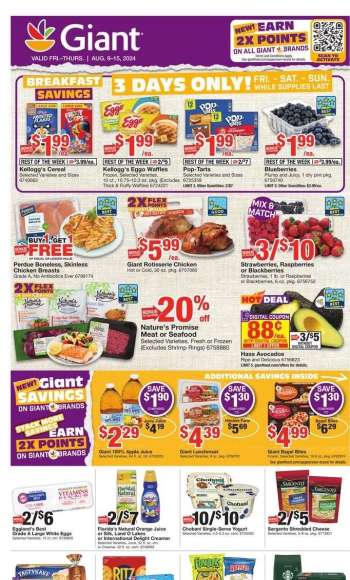 Giant Food Flyer - 08/09/2024 - 08/15/2024.