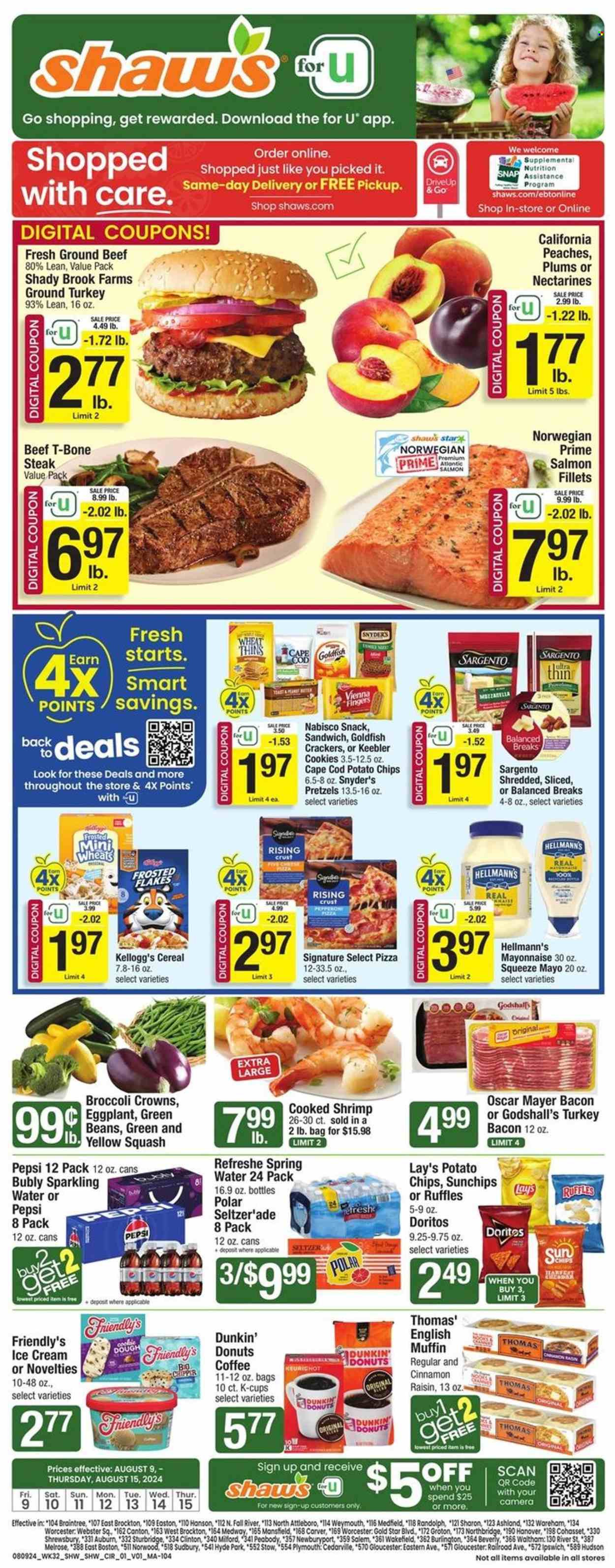 Shaw’s ad - 08/09/2024 - 08/15/2024. Page 1