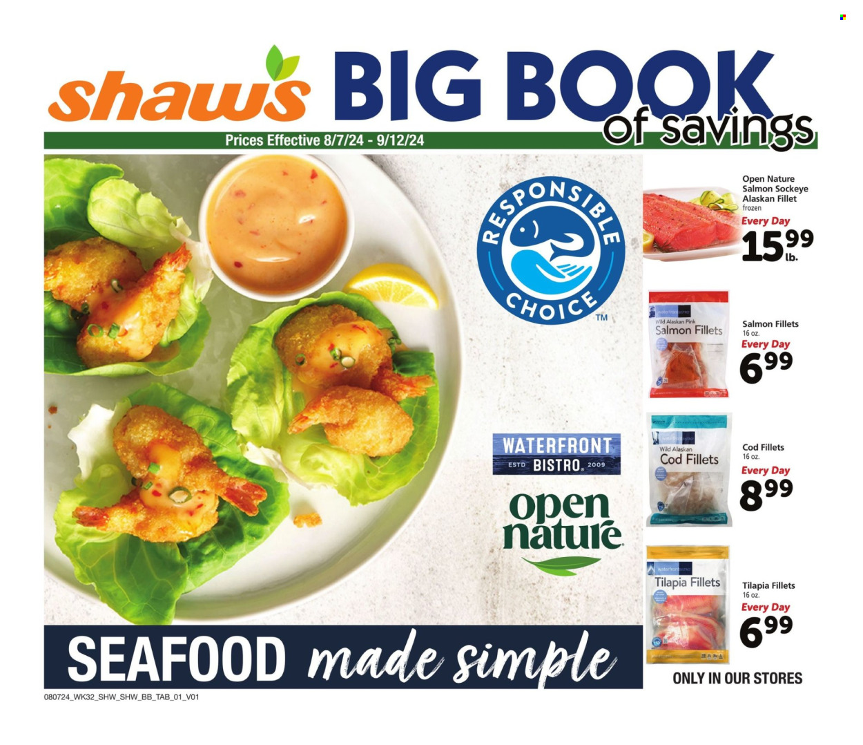 Shaw’s ad - 08/07/2024 - 09/12/2024. Page 1