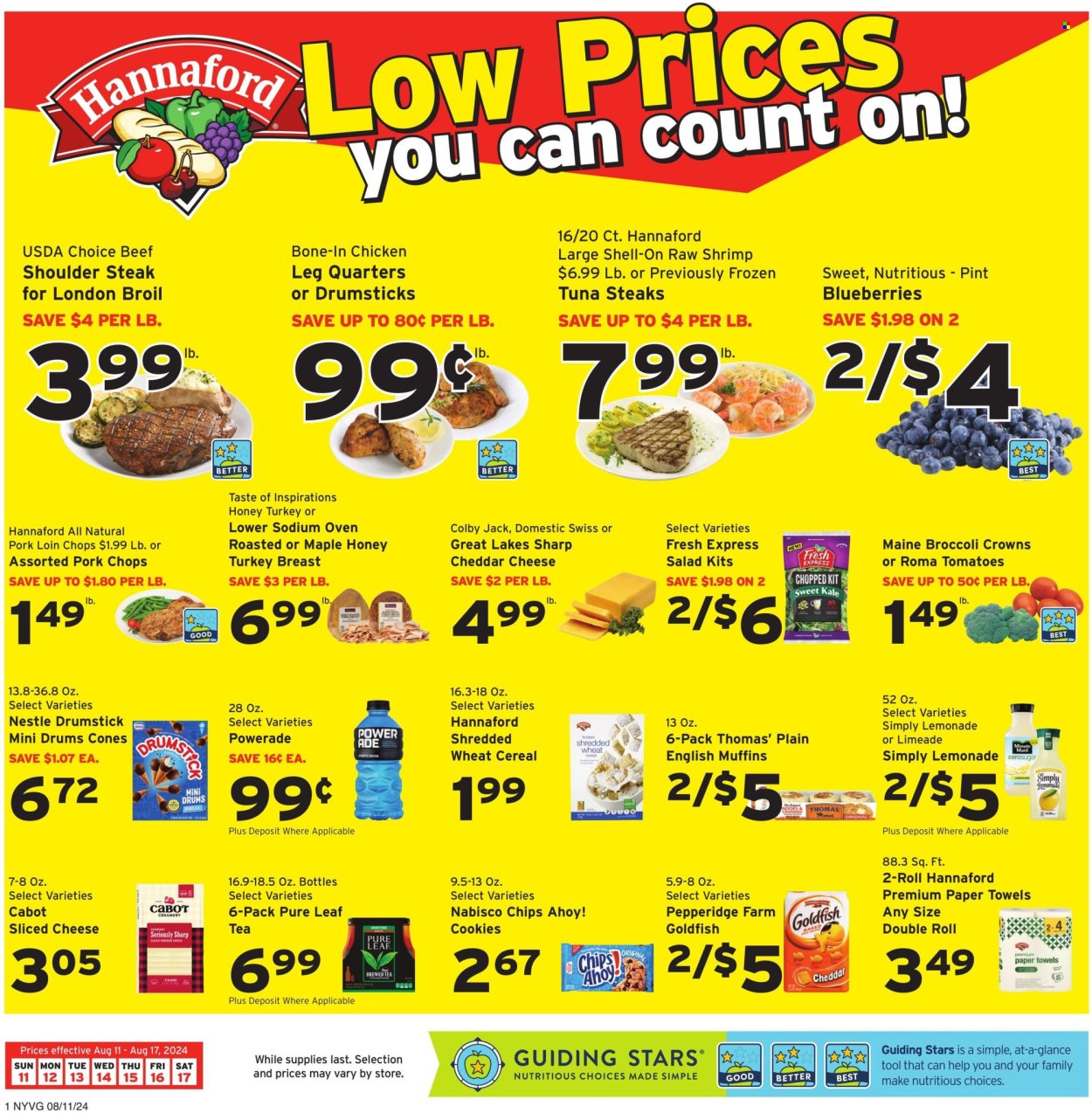 Hannaford ad - 08/11/2024 - 08/17/2024. Page 1
