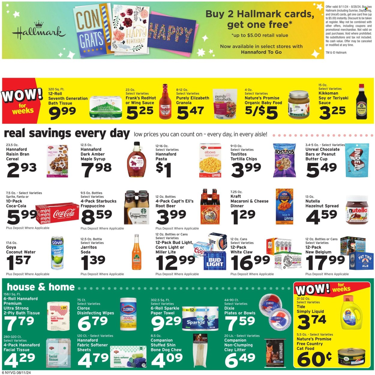 Hannaford ad - 08/11/2024 - 08/17/2024. Page 6