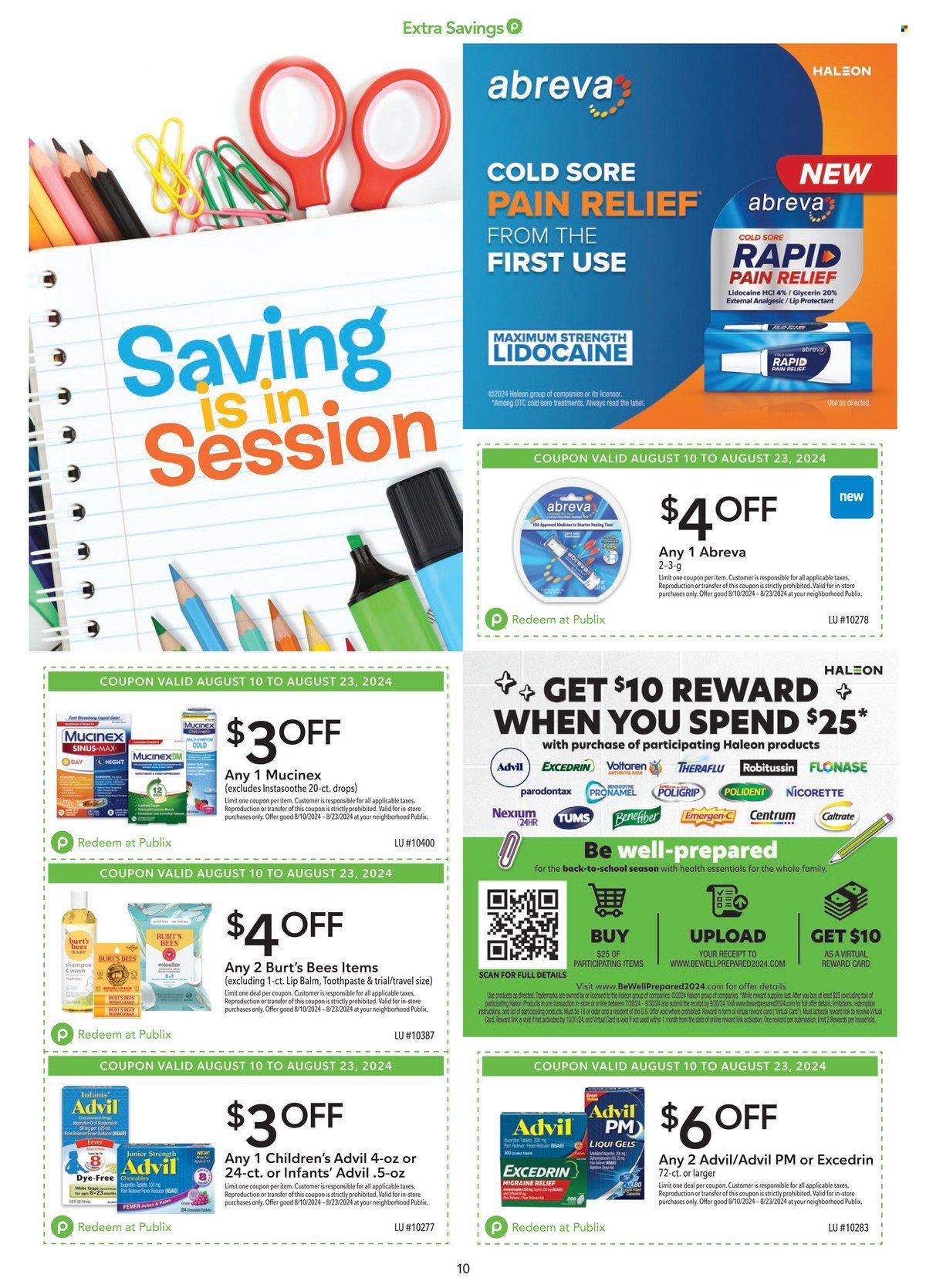 Publix ad - 08/10/2024 - 08/23/2024. Page 10