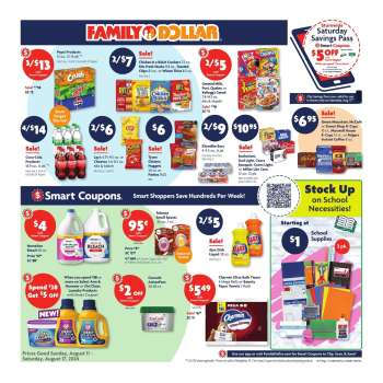 Family Dollar Flyer - 08/11/2024 - 08/17/2024.