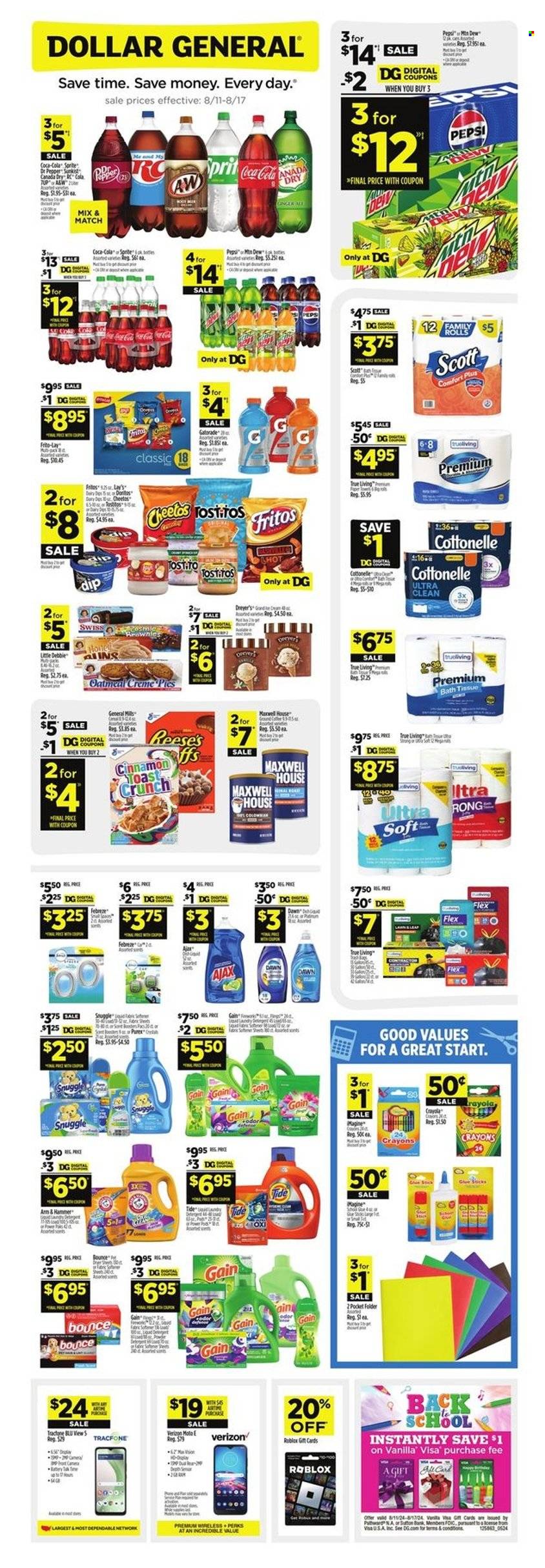 Dollar General ad - 08/11/2024 - 08/17/2024. Page 1