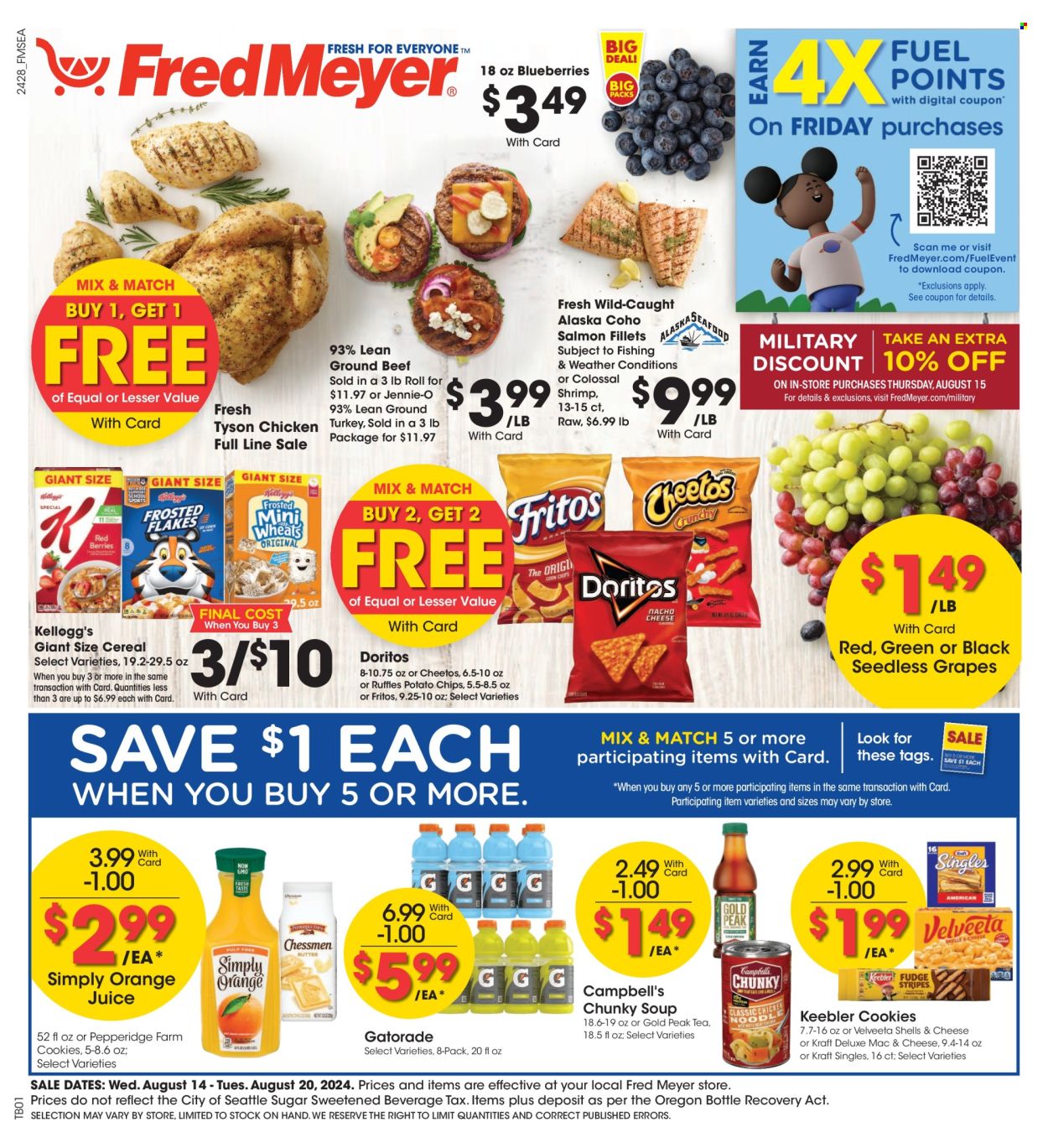 Fred Meyer ad - 08/14/2024 - 08/20/2024. Page 1
