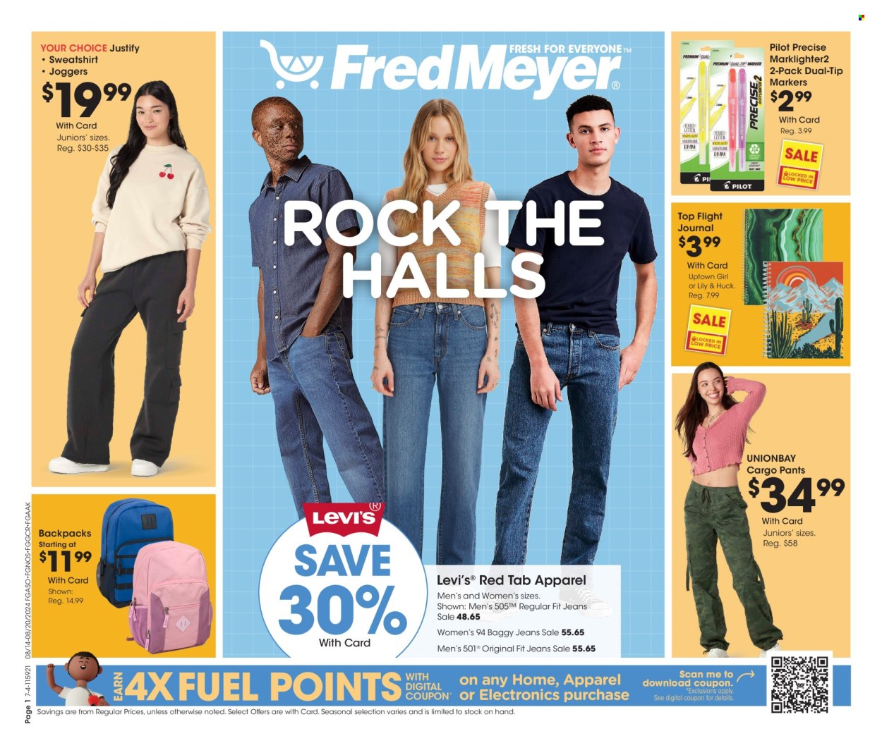 Fred Meyer ad - 08/14/2024 - 08/20/2024. Page 1