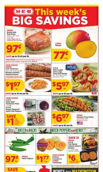 H-E-B Flyer - 08/14/2024 - 08/20/2024.