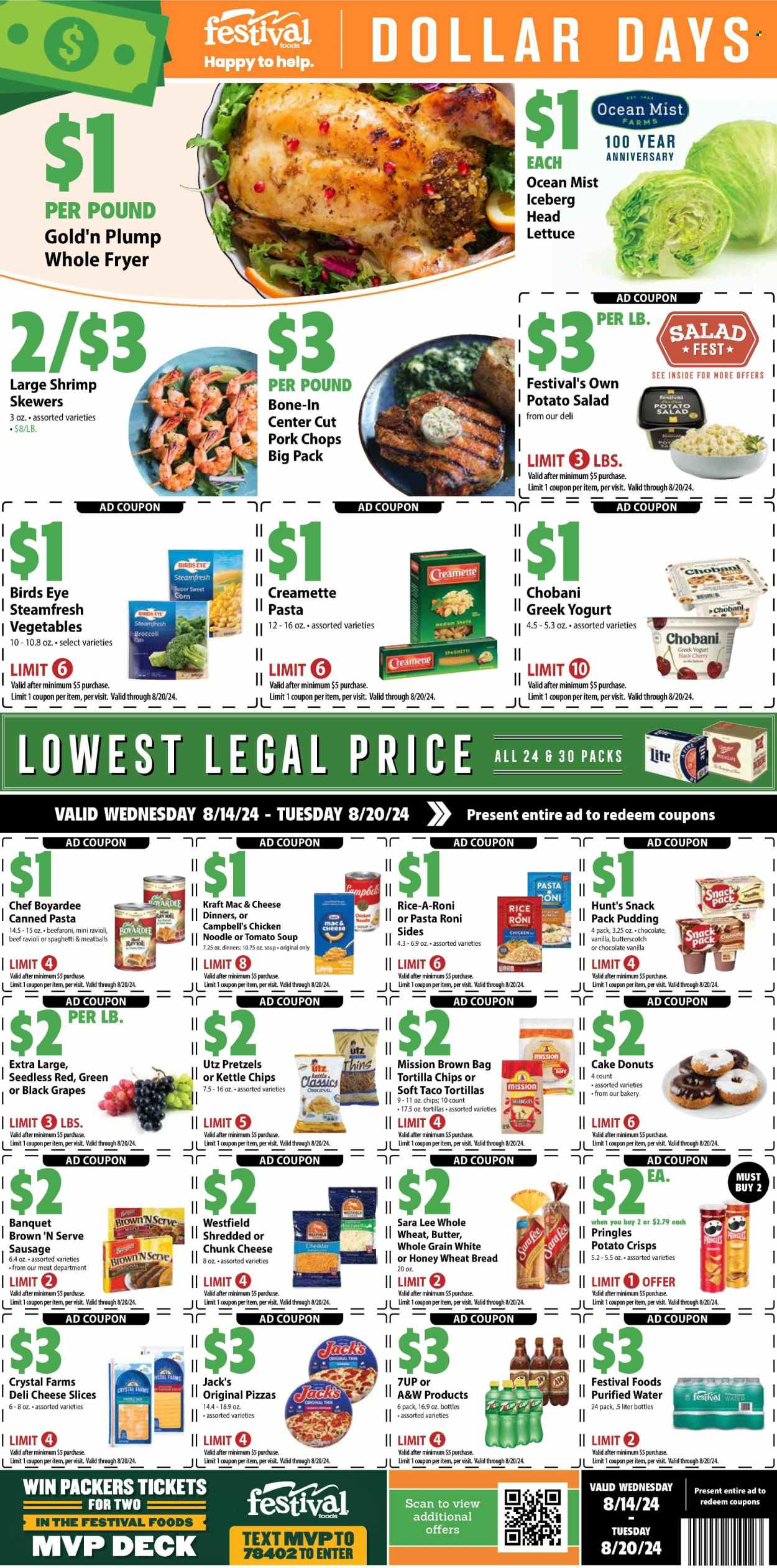 Festival Foods ad - 08/14/2024 - 08/20/2024. Page 1