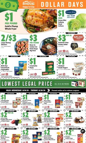 Festival Foods Flyer - 08/14/2024 - 08/20/2024.