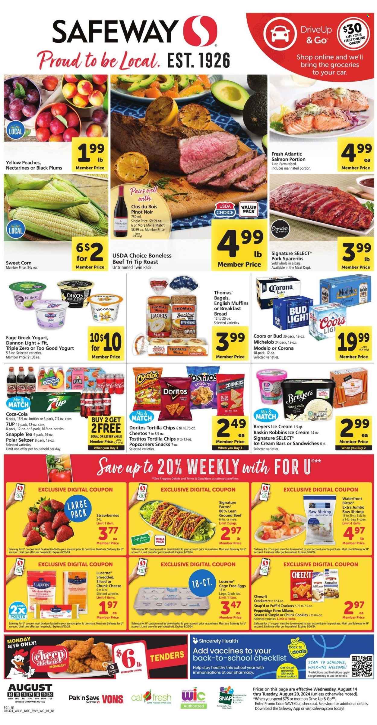 Safeway ad - 08/14/2024 - 08/20/2024. Page 1