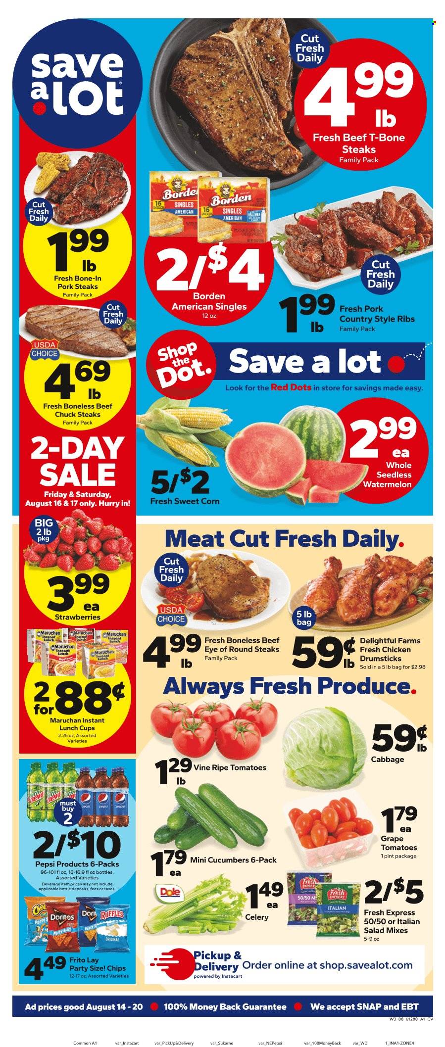 Save a Lot ad - 08/14/2024 - 08/20/2024. Page 1