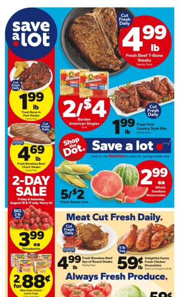 Save a Lot Flyer - 08/14/2024 - 08/20/2024.