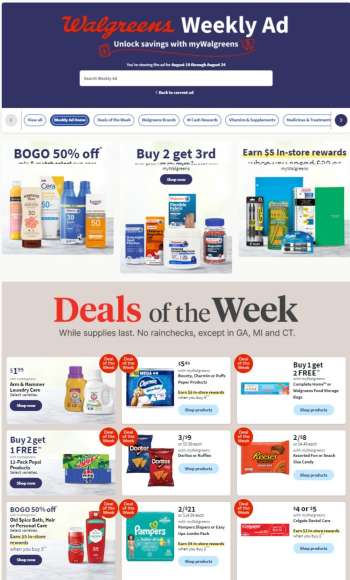 Walgreens Flyer - 08/18/2024 - 08/24/2024.