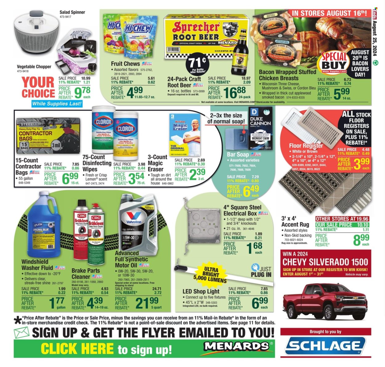 Menards ad - 08/15/2024 - 08/25/2024. Page 25