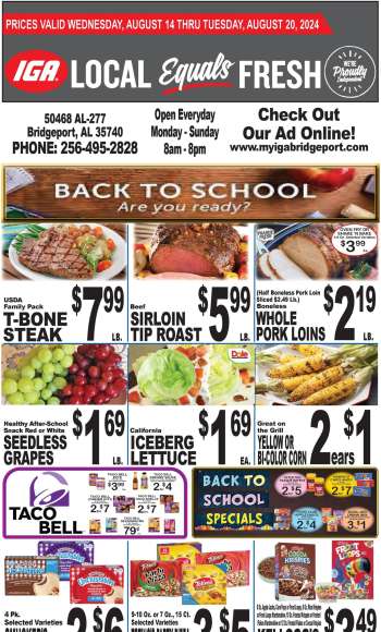 IGA Flyer - 08/14/2024 - 08/20/2024.