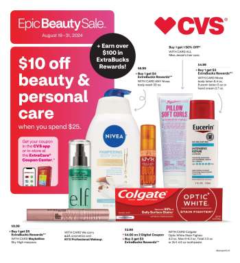 CVS Pharmacy Flyer - 08/18/2024 - 08/31/2024.