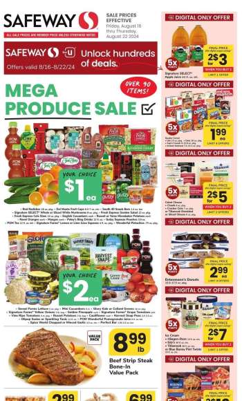 Safeway Flyer - 08/16/2024 - 08/22/2024.