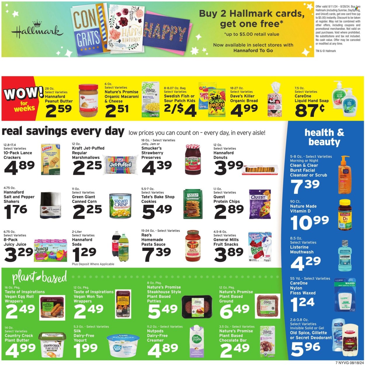Hannaford ad - 08/18/2024 - 08/24/2024. Page 7
