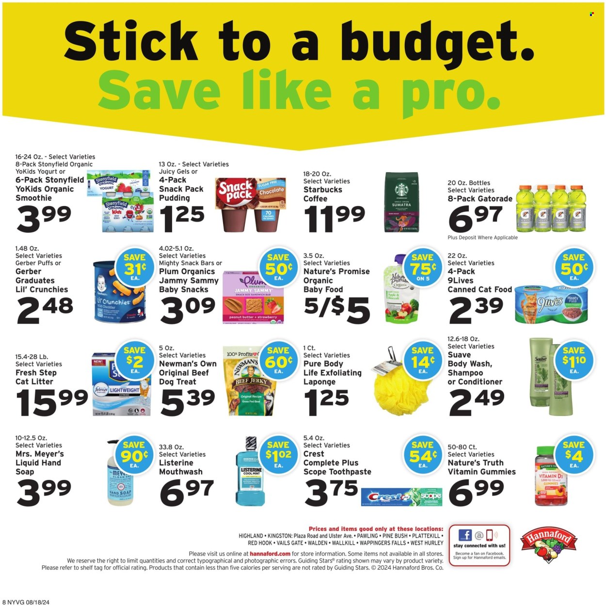 Hannaford ad - 08/18/2024 - 08/24/2024. Page 8