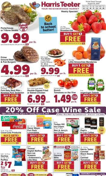 Harris Teeter Flyer - 08/14/2024 - 08/20/2024.