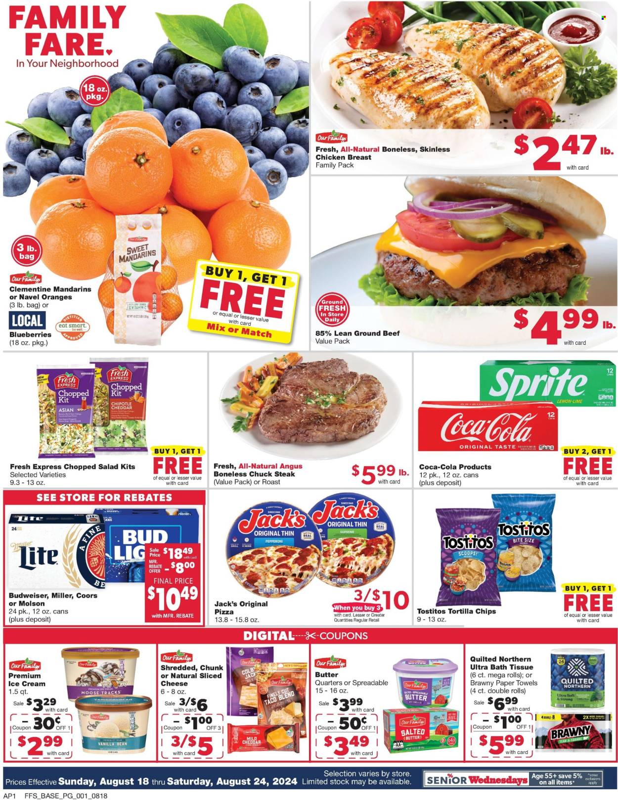 Family Fare ad - 08/18/2024 - 08/24/2024. Page 1