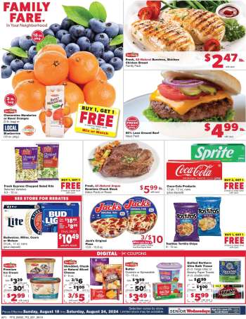Family Fare Flyer - 08/18/2024 - 08/24/2024.