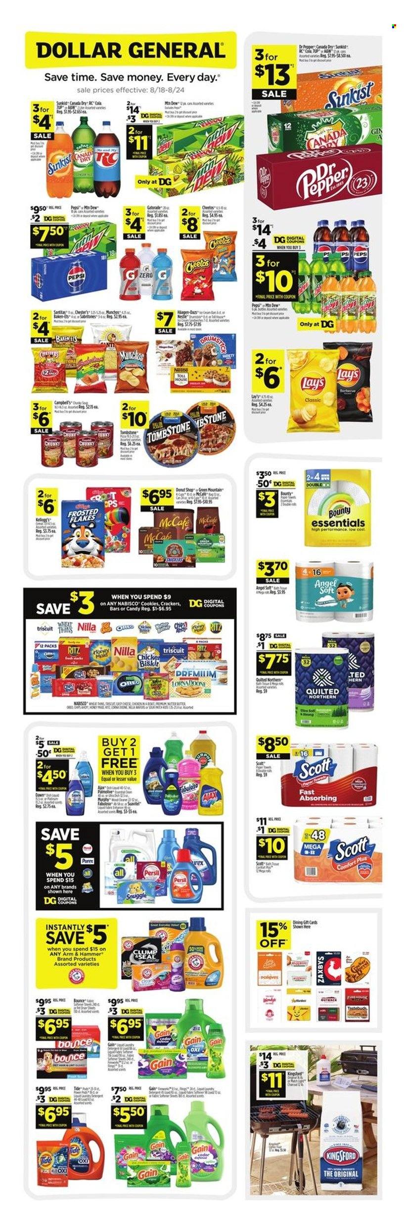 Dollar General ad - 08/18/2024 - 08/24/2024. Page 1
