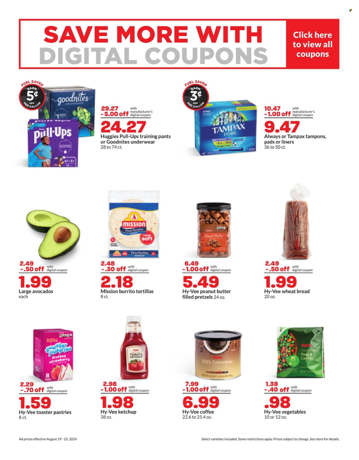 Hy-Vee ad - 08/19/2024 - 08/25/2024. Page 5