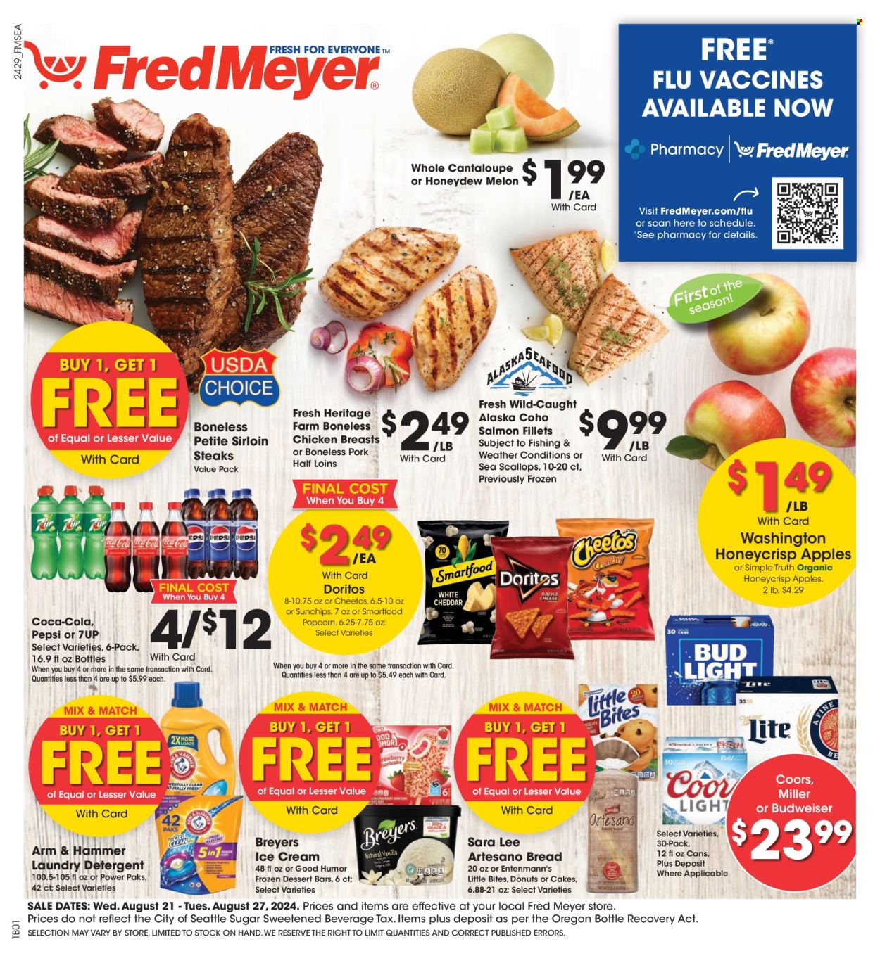 Fred Meyer ad - 08/21/2024 - 08/27/2024. Page 1