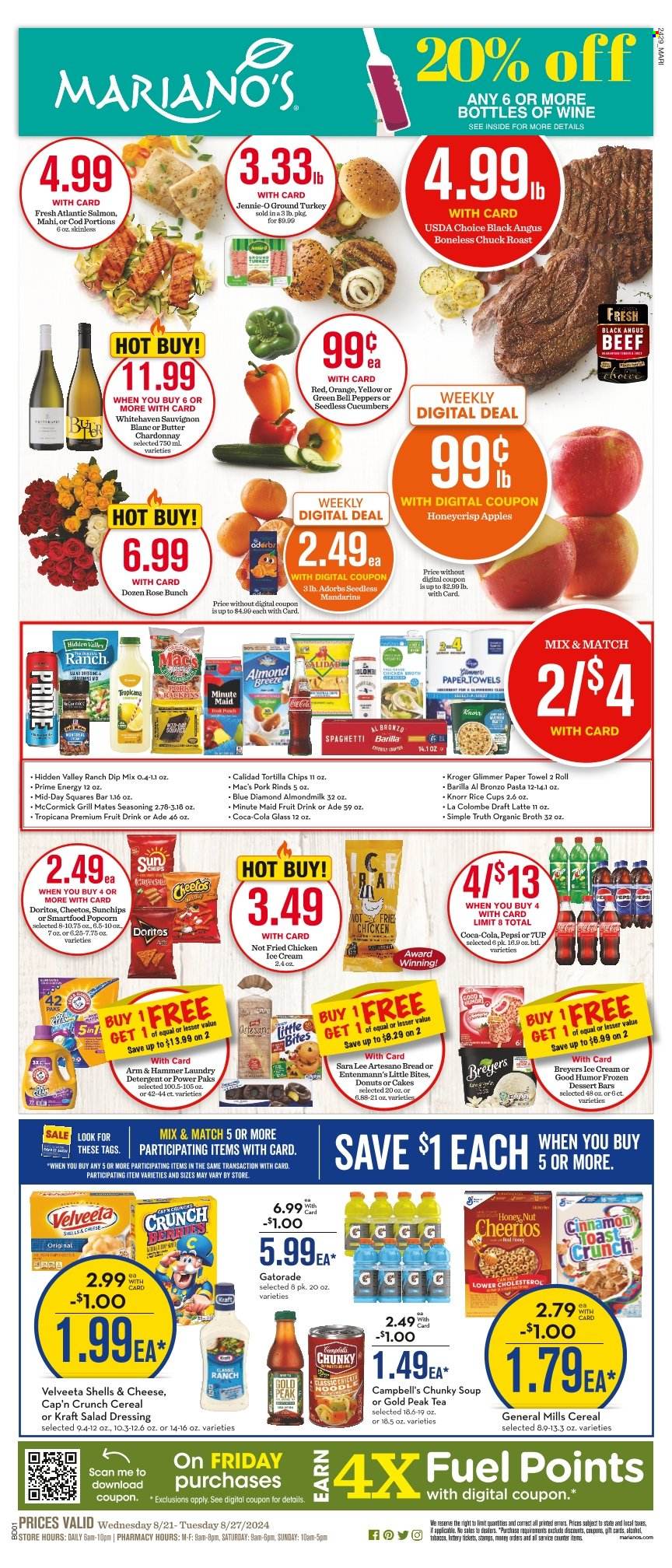 Mariano’s ad - 08/21/2024 - 08/27/2024. Page 1