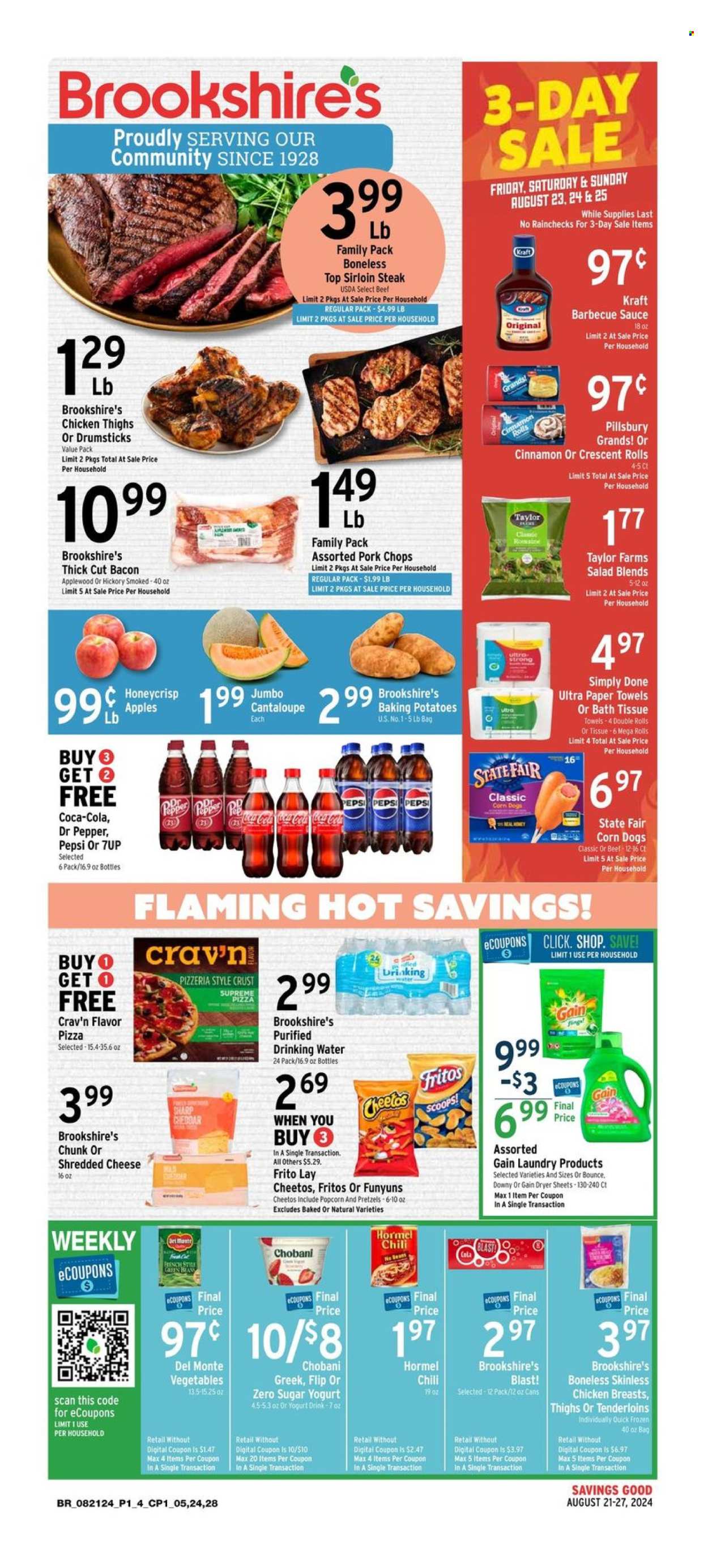 Brookshires ad - 08/21/2024 - 08/27/2024. Page 1