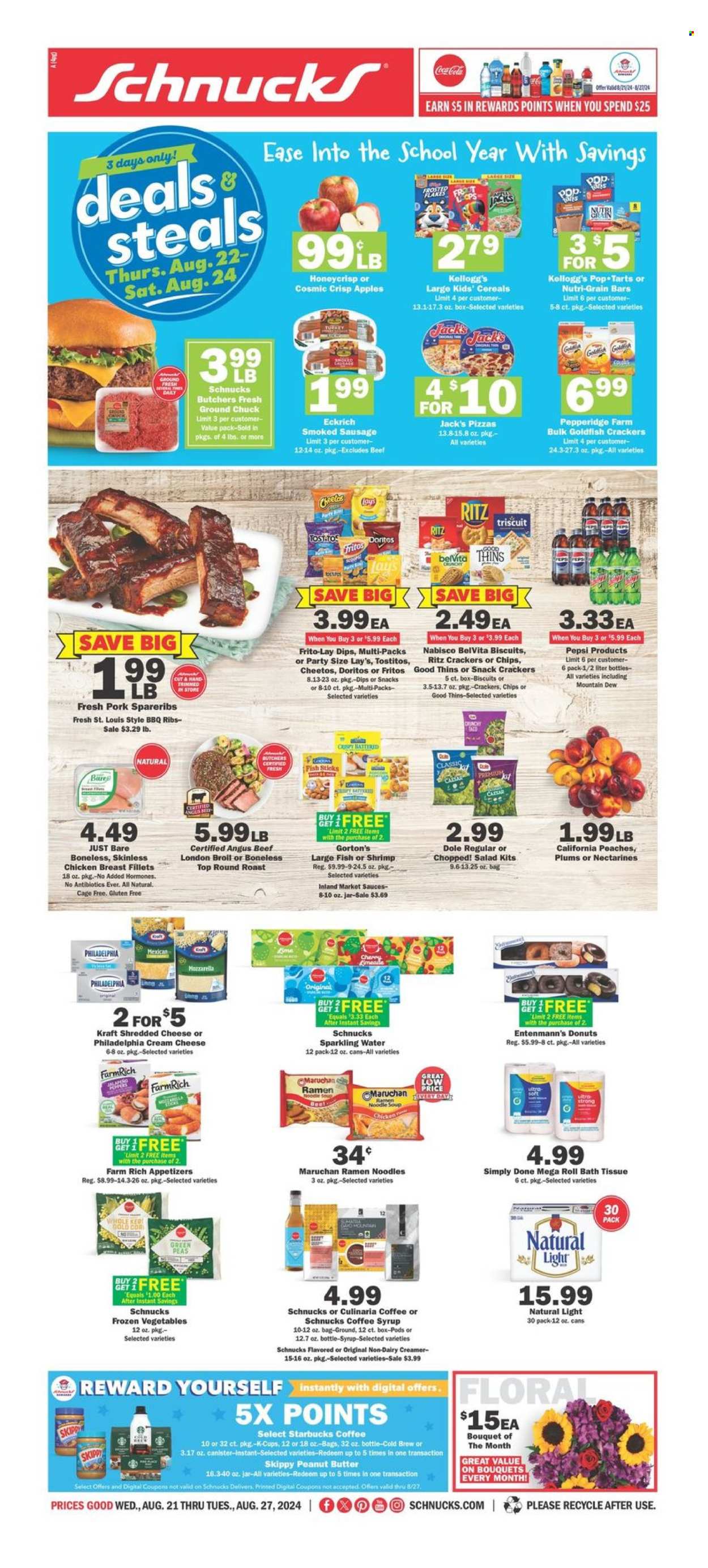 Schnucks ad - 08/21/2024 - 08/27/2024. Page 1