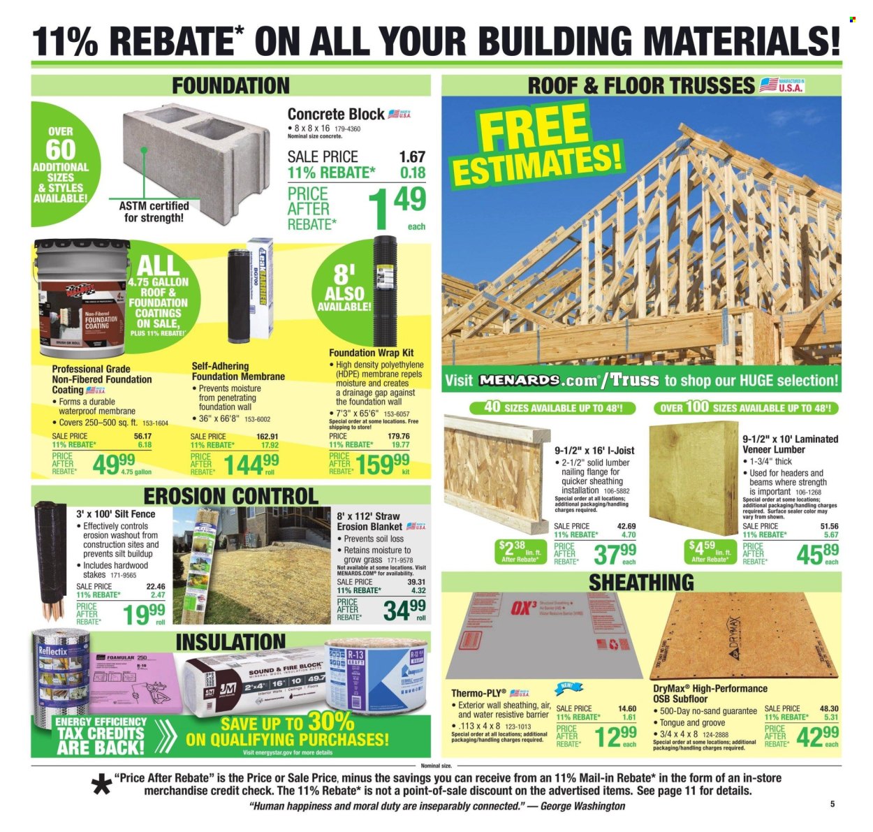 Menards ad - 08/22/2024 - 09/02/2024. Page 7
